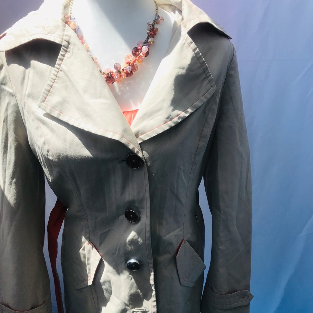 Beige Michael kors mini trench coat